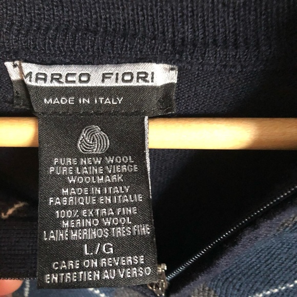 Men’s lg Marco fiori 1/4 zip sweater - Picture 2 of 3